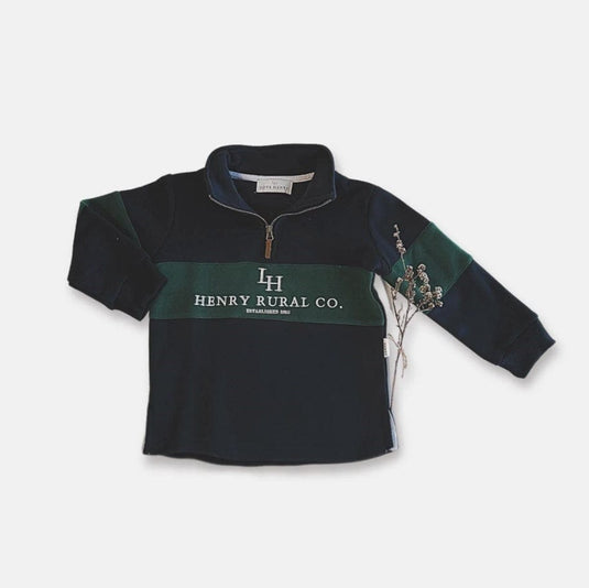 Love Henry Boys Rural Co Sweater - Navy/Green