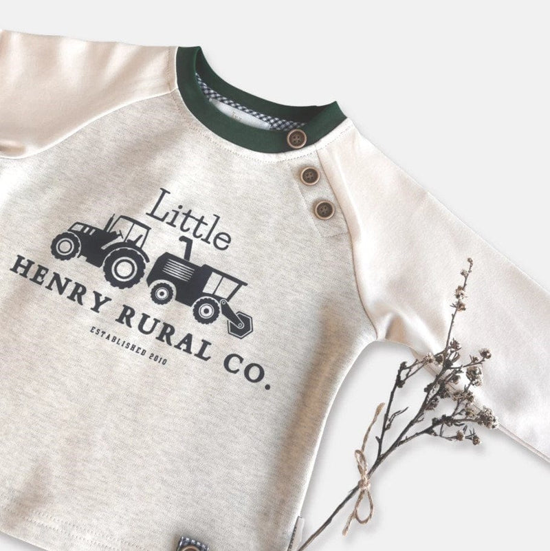 Load image into Gallery viewer, Love Henry Baby Boys Long Sleeve Graphic Tee - Little Rural Co
