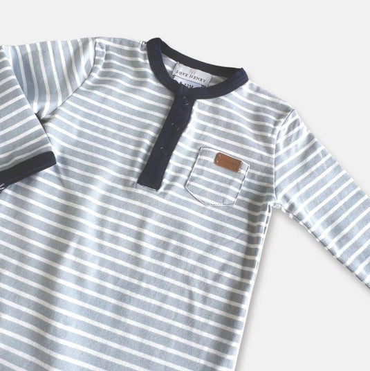 Love Henry Baby Boys Winter Onesie - Blue