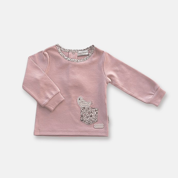 Love Henry Baby Girls Knit Top -  Pocket Birdy