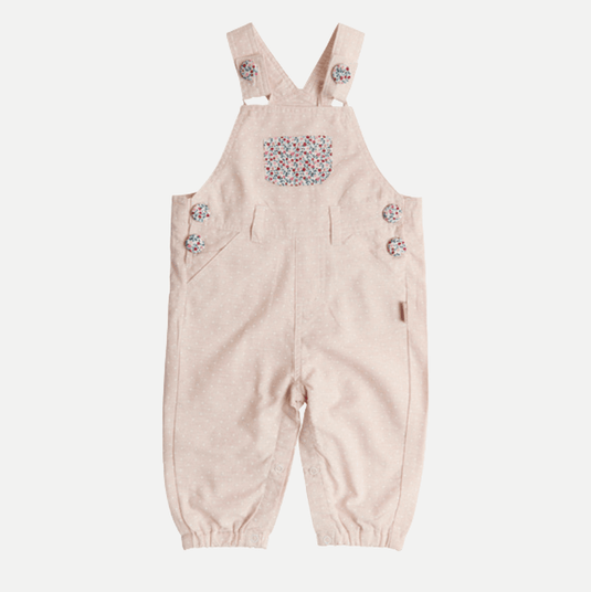 Love Henry Baby Girls Layla Dungaree - Pink Spot