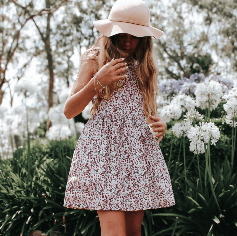 Load image into Gallery viewer, Love Henry Girls Ellie Dress - Pink Petite Floral
