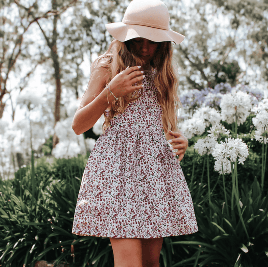 Love Henry Girls Ellie Dress - Pink Petite Floral