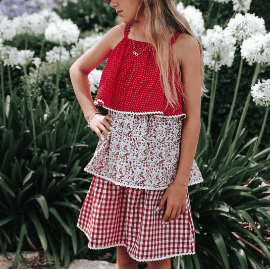 Love Henry Girls Sadie Dress - Festive Floral