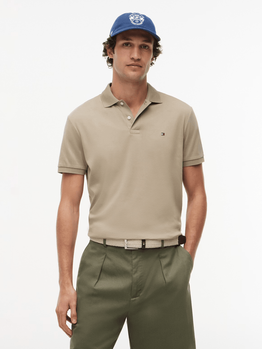Tommy Hilfiger Mens Liquid Cotton Polo - Keystone