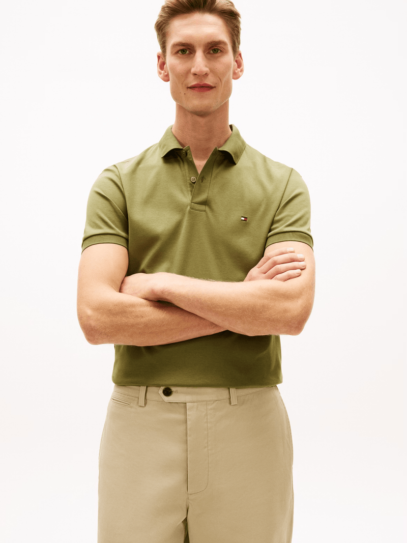 Load image into Gallery viewer, Tommy Hilfiger Mens Liquid Cotton Polo - Dark Artichoke
