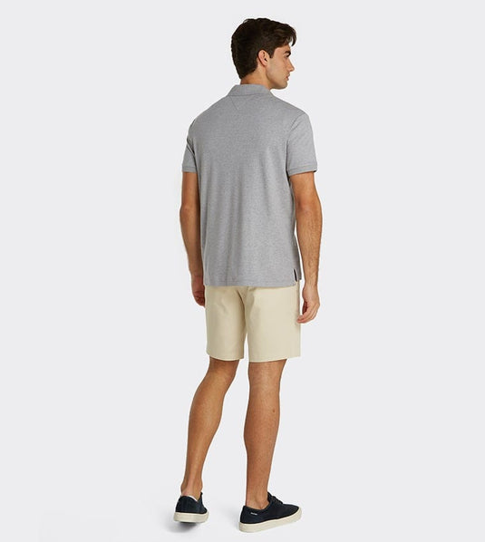 Tommy Hilfiger Mens Liquid Cotton Polo - Medium Grey Heather