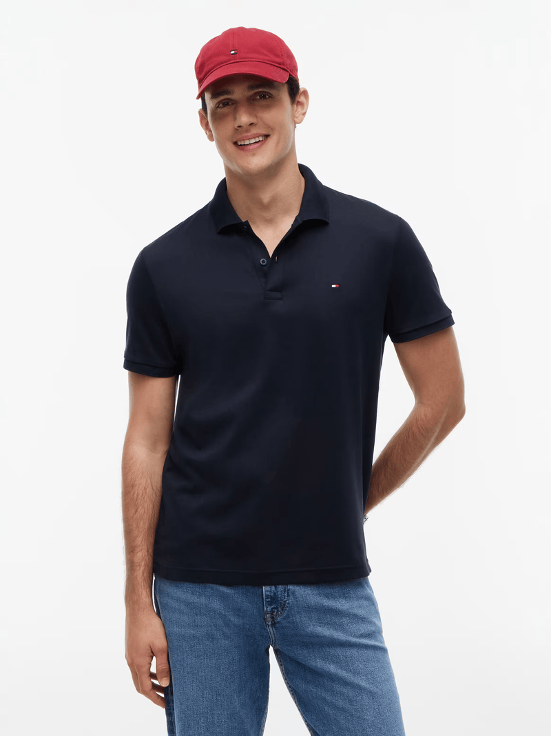 Load image into Gallery viewer, Tommy Hilfiger Mens Liquid Cotton Essential Polo - Desert Sky
