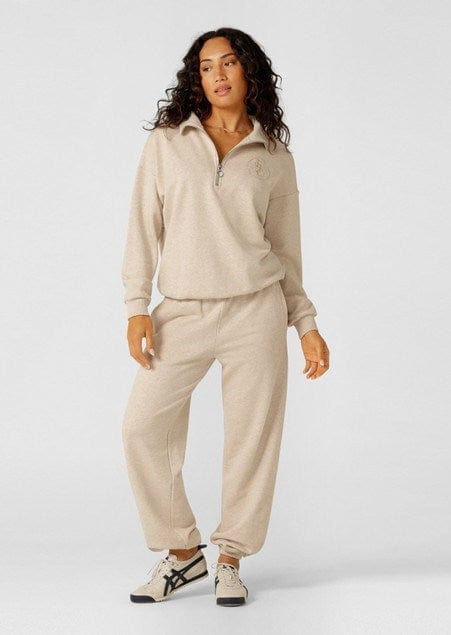 Lorna Jane Womens LJC Heritage Sweatpants - Oat Marl