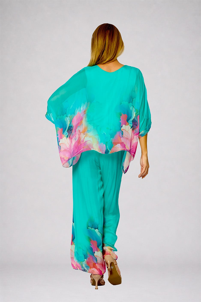 Load image into Gallery viewer, La Strada Womens Viscose Pants - Tiffany Floral
