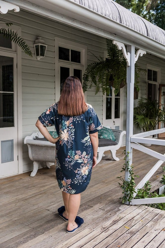 Akoya Signature Recovery Sleep Shirt - Country Bloom