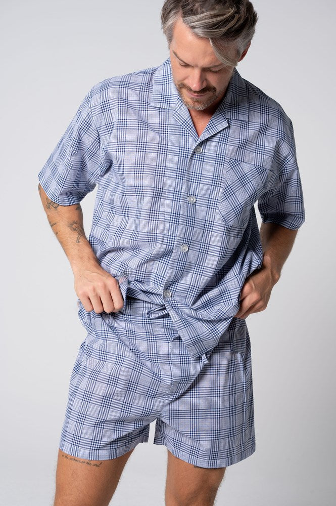 Load image into Gallery viewer, Lynx Mens Summer Short Sleeve Set - Harrington Check
