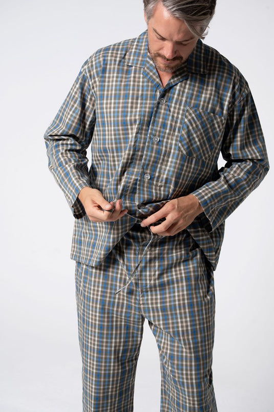 Lynx Mens Summer Long Sleeve Set - Hinterland Check