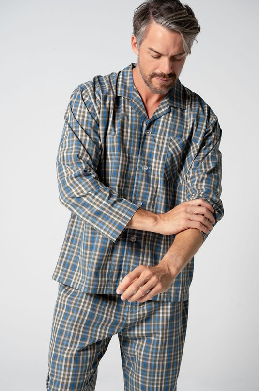 Lynx Mens Summer Long Sleeve Set - Hinterland Check