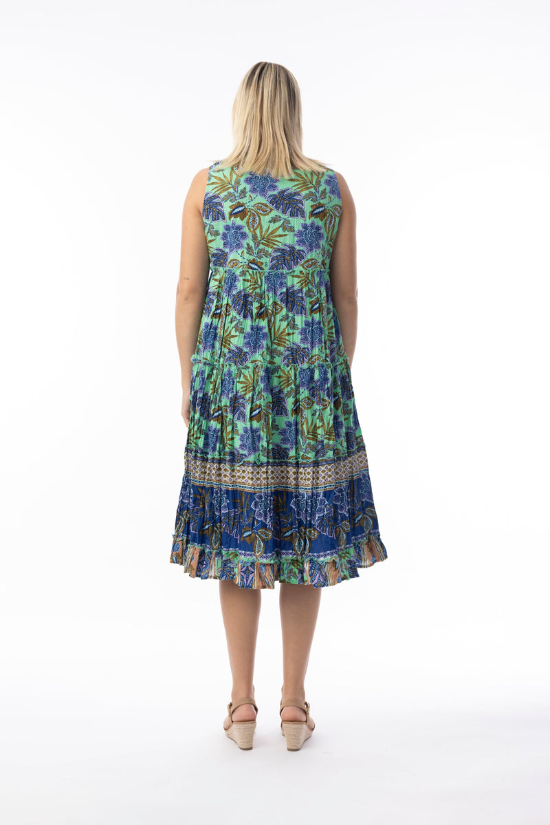 Load image into Gallery viewer, Orientique Womens Las Cuevas Dress Layers Sleeveless
