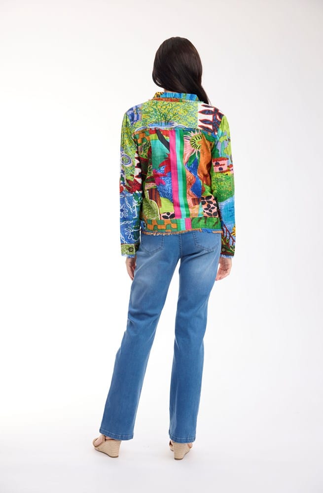 Load image into Gallery viewer, Orientique Womens Le Moulin Jacket Fringe

