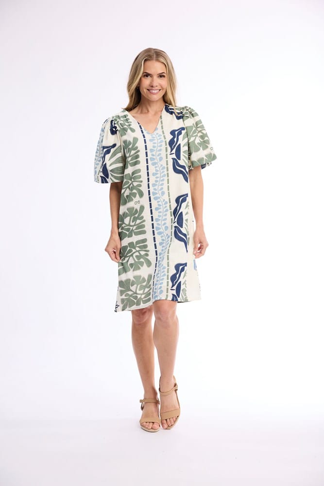 Load image into Gallery viewer, Orientique Womens Liberte White Dress Puff Sleeve
