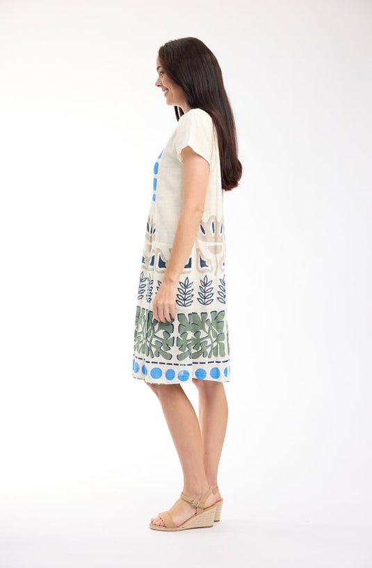 Orientique Womens Liberte White Dress Bib Pockets