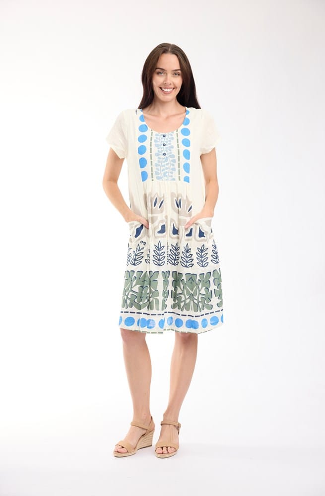 Load image into Gallery viewer, Orientique Womens Liberte White Dress Bib Pockets
