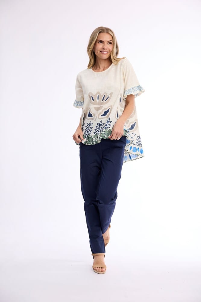 Load image into Gallery viewer, Orientique Womens Liberte White Top Frill
