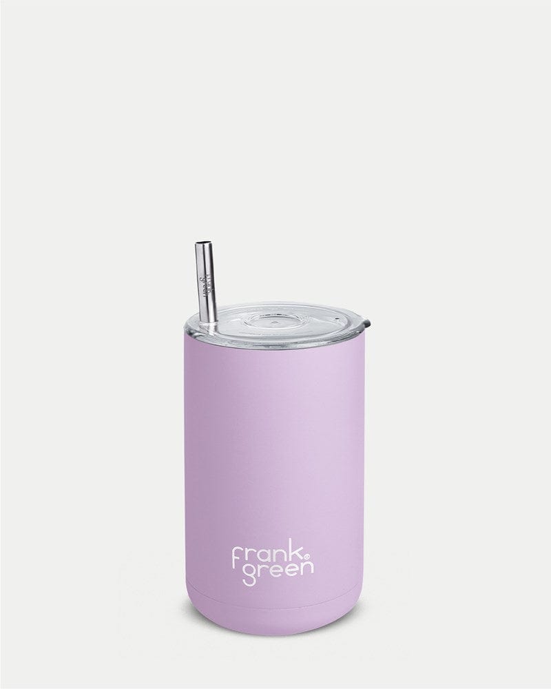 Load image into Gallery viewer, Frank Green Ceramic Reusable Iced Coffee Cup WITH Straw- Lilac Haze
