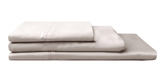 Logan & Mason 400TC Cotton Sateen Flat Sheet - Linen