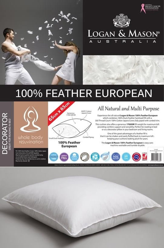 Logan & Mason 100% Feather European