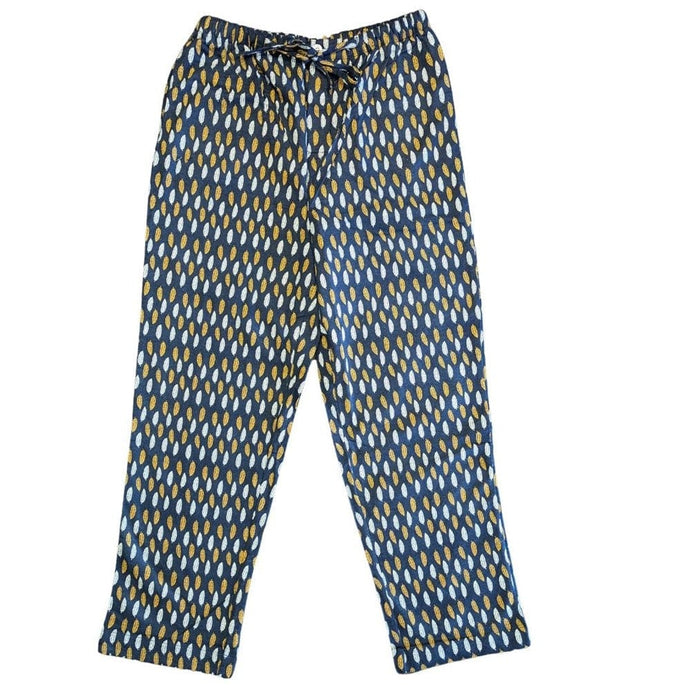 Koala Mens Cosy Suede Flannelette Lounge Sleep Pant - Navy