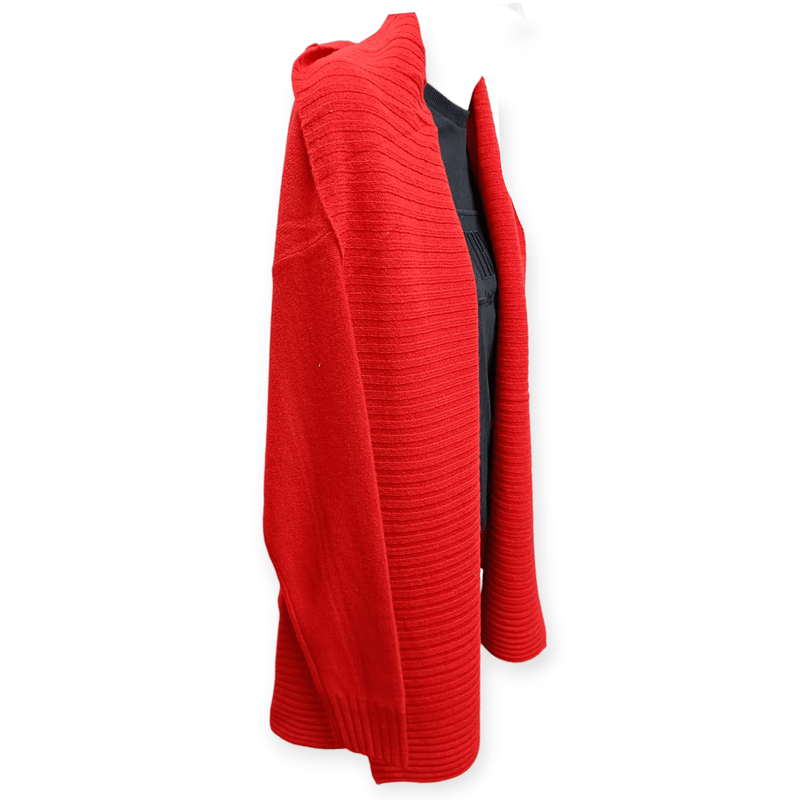 Load image into Gallery viewer, See Saw Womens 100% Luxe Merino Wool Rib Shawl Cardigan
