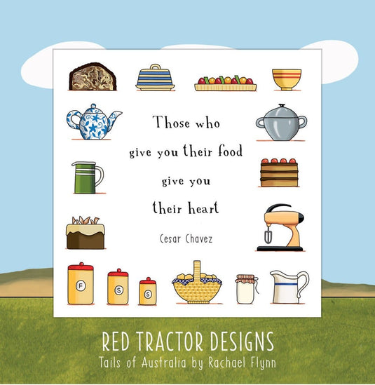 Red Tractor Designs "Food From The Heart" Magnet