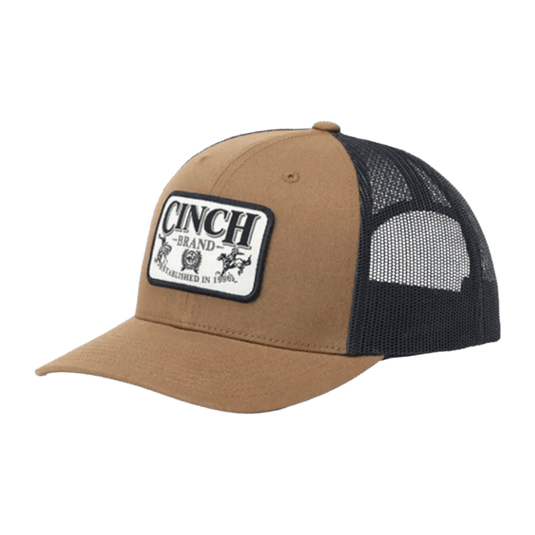Cinch Mens Brown Trucker Cap
