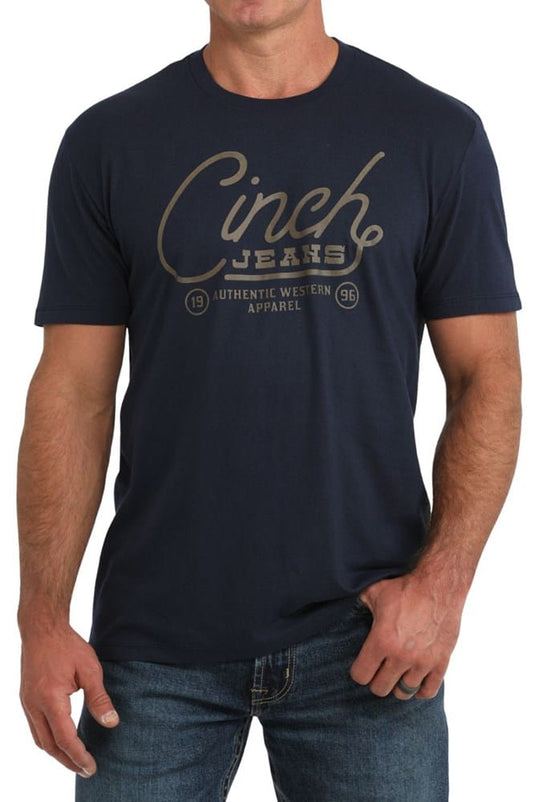 Cinch Men's Navy Short Sleeve T-Shirt