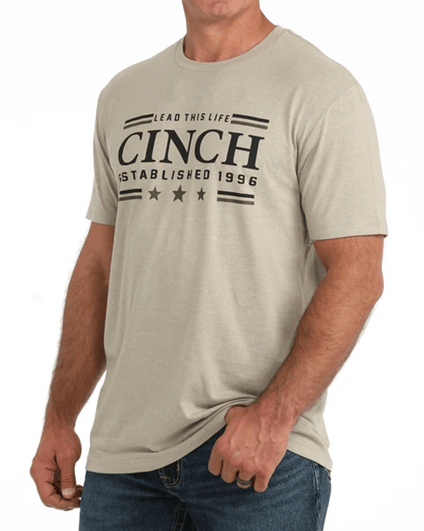 Load image into Gallery viewer, Cinch Men's Khaki Lead This Life Tee
