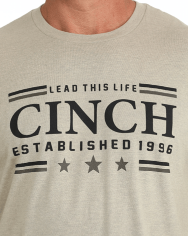 Load image into Gallery viewer, Cinch Men's Khaki Lead This Life Tee

