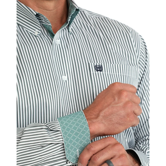 Cinch Mens Tencel Classic Fit Button-Down Western Shirt