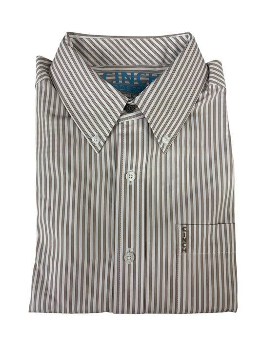 Cinch Mens Modern Fit Striped Long Sleeve Shirt