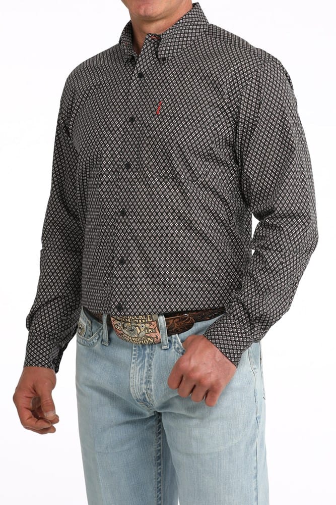 Load image into Gallery viewer, Cinch Mens Modern Fit Patterned Long Sleeve Shirt
