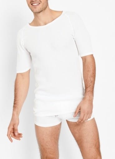 Load image into Gallery viewer, Bonds Mens Aircel Thermal Short Sleeve - White
