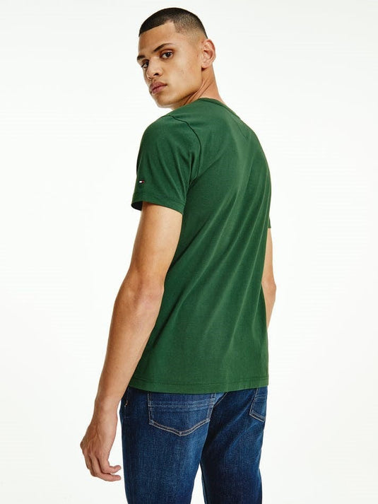 Tommy Hilfiger Mens Corp  Split Logo Tee