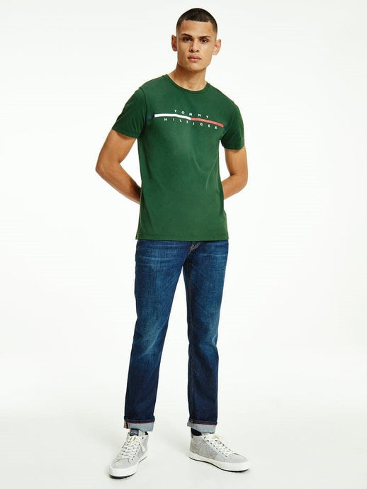 Tommy Hilfiger Mens Corp  Split Logo Tee