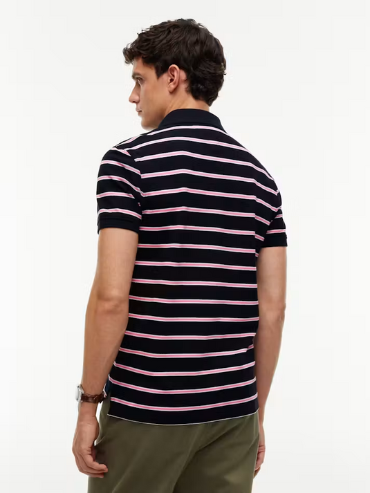 Tommy Hilfiger Mens 1985 Polo - Navy Blue/Synthetic Blush/White