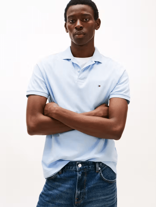 Tommy Hilfiger Mens 1985 Polo - Breezy Blue