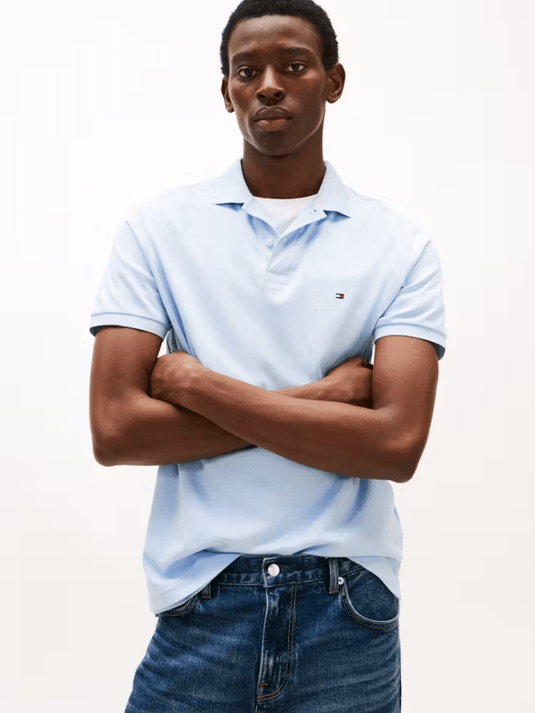 Tommy Hilfiger Mens 1985 Polo - Breezy Blue