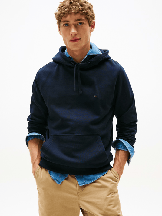 Tommy Hilfiger Mens Flag Embroidery Terry Hoodie