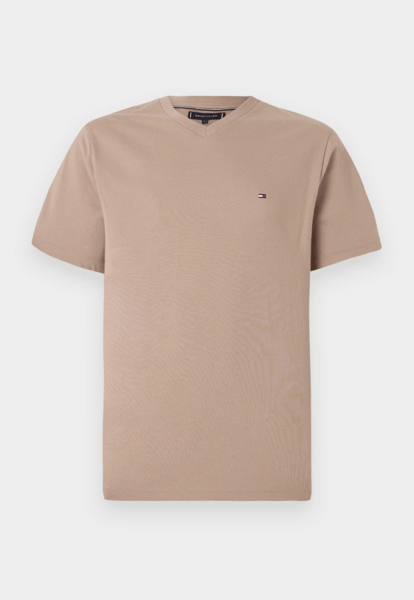 Load image into Gallery viewer, Tommy Hilfiger Mens Essential V-Neck Tee- Coastal Taupe
