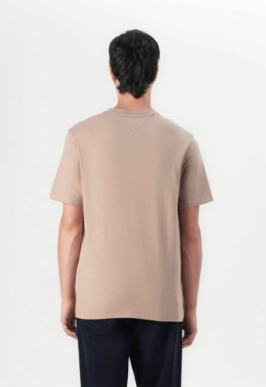Tommy Hilfiger Mens Essential V-Neck Tee- Coastal Taupe