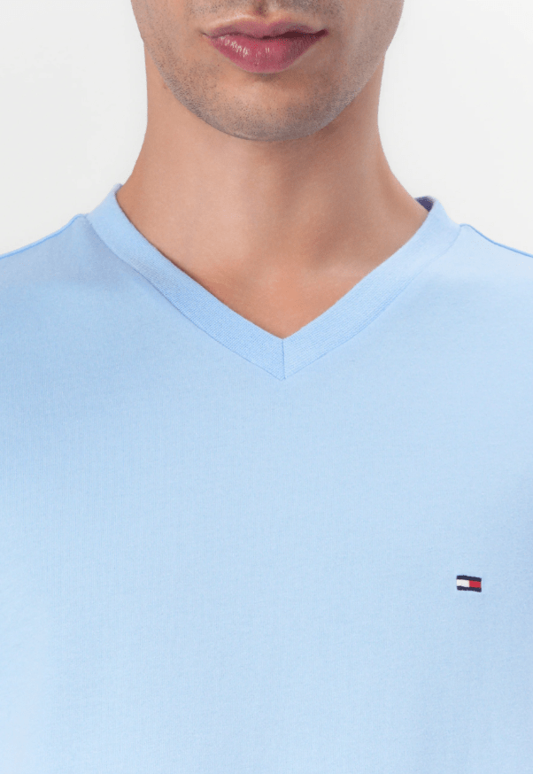 Load image into Gallery viewer, Tommy Hilfiger Mens Essential V-Neck Tee - Vessel Blue
