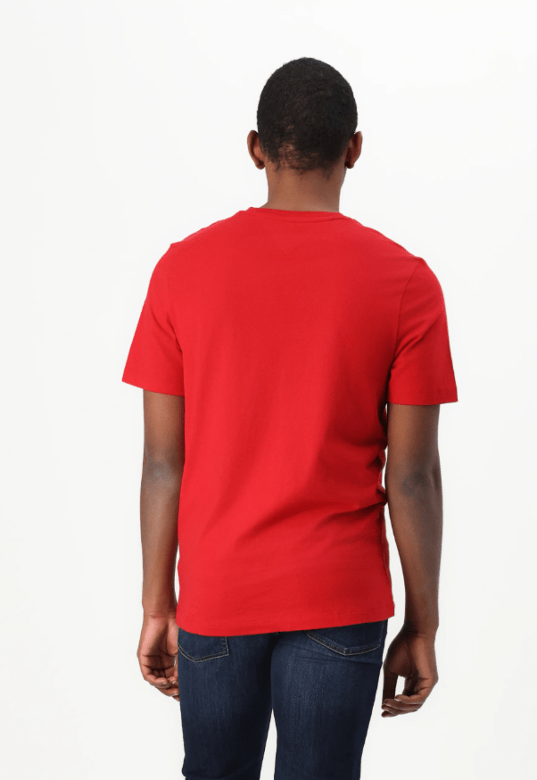 Load image into Gallery viewer, Tommy Hilfiger Mens Essential V-Neck Tee - Medium Red
