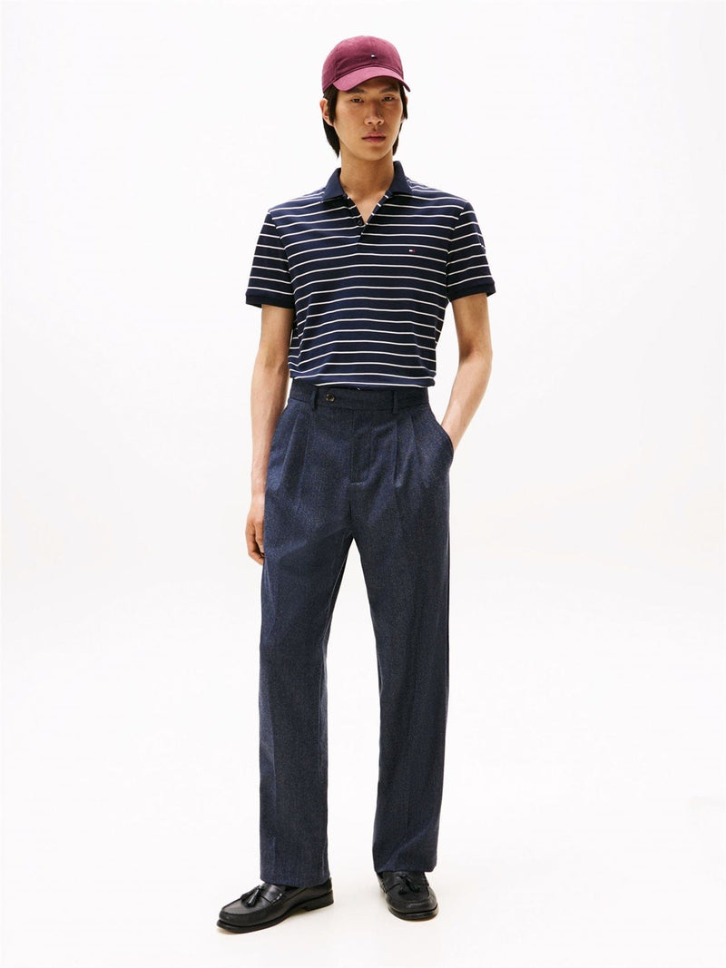 Load image into Gallery viewer, Tommy Hilfiger Mens Liquid Cotton Polo - Desert Sky/Ivory Petal
