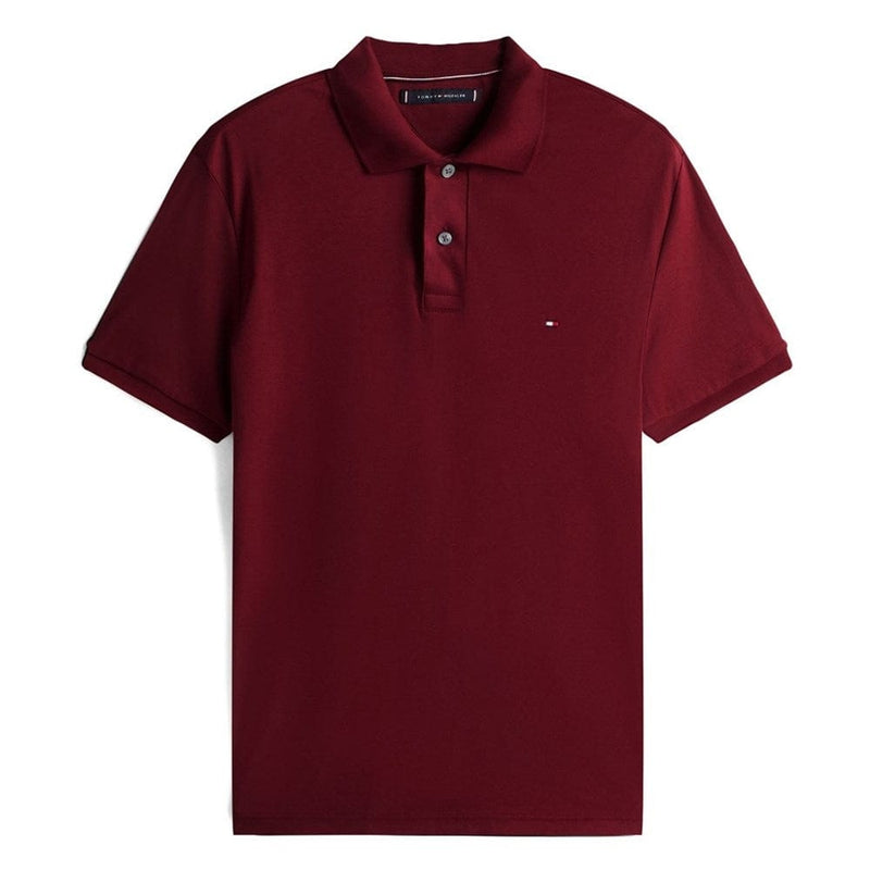 Load image into Gallery viewer, Tommy Hilfiger Mens Liquid Cotton Polo - Deep Rouge
